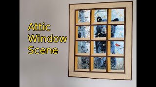 Create an Attic Window Wall Hanging 3D Look [upl. by Hinze386]