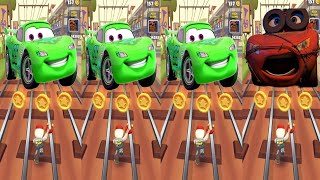 💚McQUEEN SONG CARS 3  MEGA MUSIC BATTLE IN SUBWAY SURFERS 🎶🎼 [upl. by Ellehctim354]