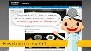 Sonys Memory Card File Rescue Software [upl. by Inhoj]