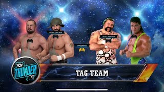 Bushwhackers Vs Steiner Brothers Wcw 2k23 [upl. by Karr]