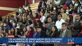 150 Alumnos se graduaron de la modalidad virtual del Colegio Juan Montalvo [upl. by Malorie]