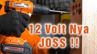 Baterai Di ATAS SPESIFIKASI Bor nya digaransi PULA BLACKFOOT Cordless Drill 12Volt [upl. by Sakram]