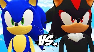 SONIC VS SHADOW  SONIC THE HEDGEHOG VS SHADOW SONIC BOOM [upl. by Marteena]