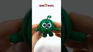 How To Make a Watermelon Monster with Clay🍉 shorts craft art diy relaxing [upl. by Ayik]