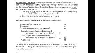 Income Statement 2  Discontinued Operations [upl. by France361]