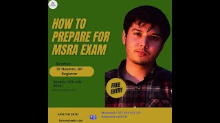 How to prepare for MSRA exam [upl. by Erica]