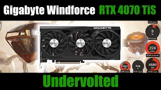 Gigabyte RTX 4070 Ti SUPER Windforce  Undervolted [upl. by Katinka406]