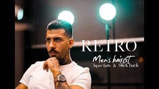 RETRO Men´s haircut  Taper fade  Méns Hair Inspiration 2018 [upl. by Conley]