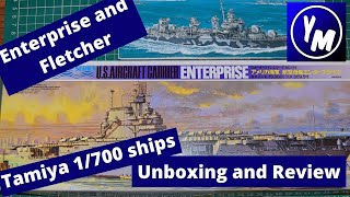 Tamiya 1700 Enterprise Aircraft Carrier scale model review and unboxing [upl. by Mcgruter]