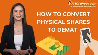 How To Convert Physical Shares To Demat ICICI Direct [upl. by Roshelle]