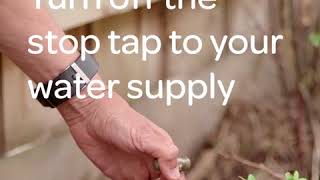 Water efficiency tip turn off the stop tap [upl. by Burnett]