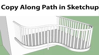 Array Along Path in Sketchup [upl. by Knapp]