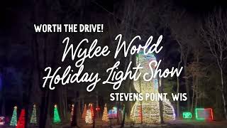 Wylee World Holiday Light Show Stevens Point Wisconsin [upl. by Gaskins847]