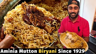 Indias Oldest Aminia Hotel Dum Mutton Biryani Since 1929  Best Mutton Biryani in Delhi Ncr [upl. by Doig]