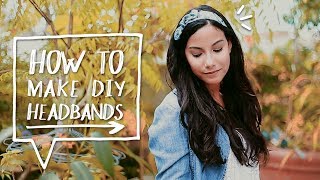 DIY HAIR ACCESORIES  How to Make a DIY Bow Headband Tutorial  Sewing Project ✨Alejandras Styles [upl. by Finella65]