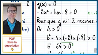 📝PDF  COMPÉTENCE  Résoudre une équation du second degré avec paramètre  PREMATSDEX4Q2 [upl. by Bonnice]