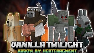 Minecraft Pe 119 Mythology Mod  Vanilla Twilight Addon Survival Support  MCPE Mod and Addon [upl. by Dnomzed]