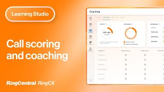 RingCX  Call Scoring amp Coaching [upl. by Natalina]