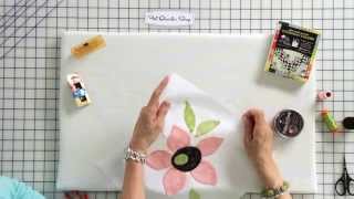 How to Hand Stitch Applique by Jill Finley of Jillily Studio  Fat Quarter Shop [upl. by Joeann85]