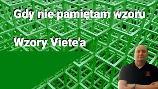 Gdy nie pamiętam wzoru  wzory Vietea [upl. by Ayojal73]