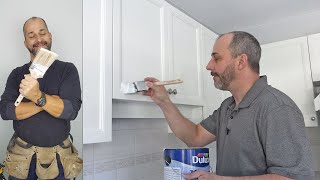 DIY How to Paint Your Kitchen Cabinets A to Z [upl. by Noivaz855]