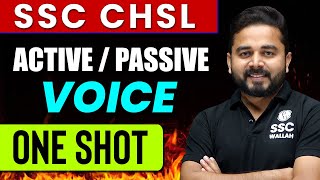 ActivePassive Voice  One Shot  Zero to Hero  For SSC CHSL [upl. by Joktan317]