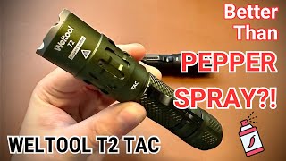 INSANE Tactical Flashlight Built For Self Defense  Unboxing and Overview of the Weltool T2 Tac [upl. by Osgood]