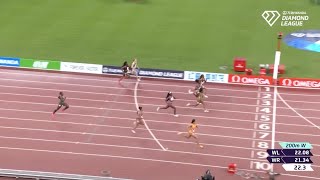 Sha’carri Richardson Battle Ta Lou In 200m Final  Brussels Diamond League 2024 [upl. by Hebe]