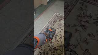 Cleaning the carpet with a carpet cleaning machineletsgoviral [upl. by Ashbey]