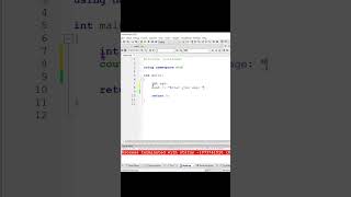 Getting users input in C  cpp shorts coding program programming arduino challenge [upl. by Yelkreb]