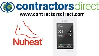 Nuheat SOLO Floor Heating Programmable Thermostat  4 Setting the Home day Schedule [upl. by Walling515]