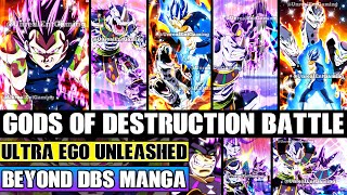 Beyond Dragon Ball Super Ultra Ego Vegeta Unleashed God Of Destruction Rino Vs Beerus Begins [upl. by Cordle]