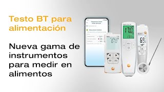 Testo Gama Bluetooth para el sector de la alimentación  Be sure Testo [upl. by Asha]