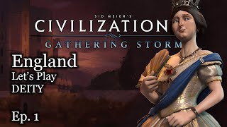 1 Lets Play Civ 6 Victoria  England  Civilization VI Gathering Storm [upl. by Oruhtra343]