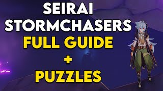 Seirai Stormchasers quest guide  Genshin Impact  Warding Stone Puzzles [upl. by Anita]