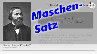 Maschenregel  Maschensatz [upl. by Ettenuj]