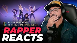 Rapper Reacts to KDA  POPSTARS Music Video  League of Legends  First Time Reaction [upl. by Oivatco]