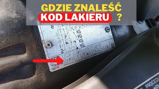 GDZIE znaleźć KOD LAKIERU Twojego samochodu KONKURS [upl. by Even708]