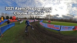 2021 Loenhout Azencross  Course Pre Ride [upl. by Vitek]