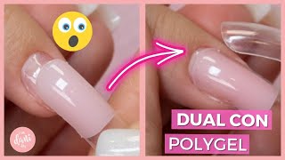 ✅Cómo hacer UÑAS 💅 esculpidas en POLYGEL 💅 con Dual System Forms Cápsulas Dual  EN VIVO [upl. by Indihar]