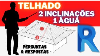 Como fazer um telhado com duas inclinações em uma água no Revit [upl. by Skerl743]