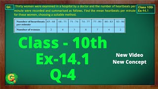 Ex 141 Q4 Class10  Statistics  Class10 Math  Class10 Ex 141 Q4  Green Board Classes [upl. by Dorkus802]