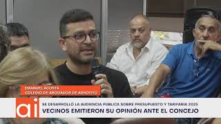 Audiencia pública sobre tarifaria y presupuesto  opiniones parte 1 [upl. by Lumpkin578]