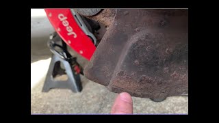 Brake Noise from Dust ShieldBacking Plate [upl. by Hamfurd]