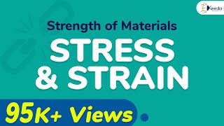 Stress and Strain  Problem 1  Stress and Strain  Strength of Materials [upl. by Virginie]