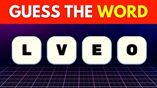 Scrambled Word Game  Guess the Word 4 Letter Words [upl. by Starlene988]