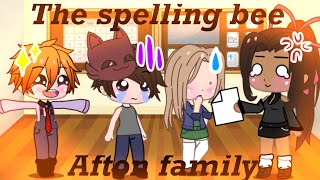 The spelling bee  Afton family  gacha life comedy [upl. by Alorac414]