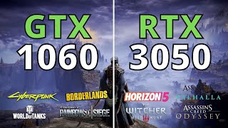 GTX 1060 6GB VS RTX 3050 8GB  BENCHMARK TEST IN 12 GAMES [upl. by Akila]