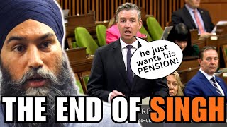 Jagmeet Singhs Political Career Gets DESTROYED By Conservative MP [upl. by Duffie]