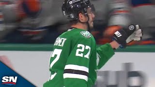 Mason Marchment Redirects Ryan Suter Point Shot For Cheeky Goal [upl. by Enyluqcaj]